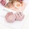 Velvet Hexagon Ring Box – 2-Slot Wedding & Engagement Ring Display with Detachable Lid, Peach Pink Gift Box for Proposal, Ceremony & Special Occasions (Peach pink)